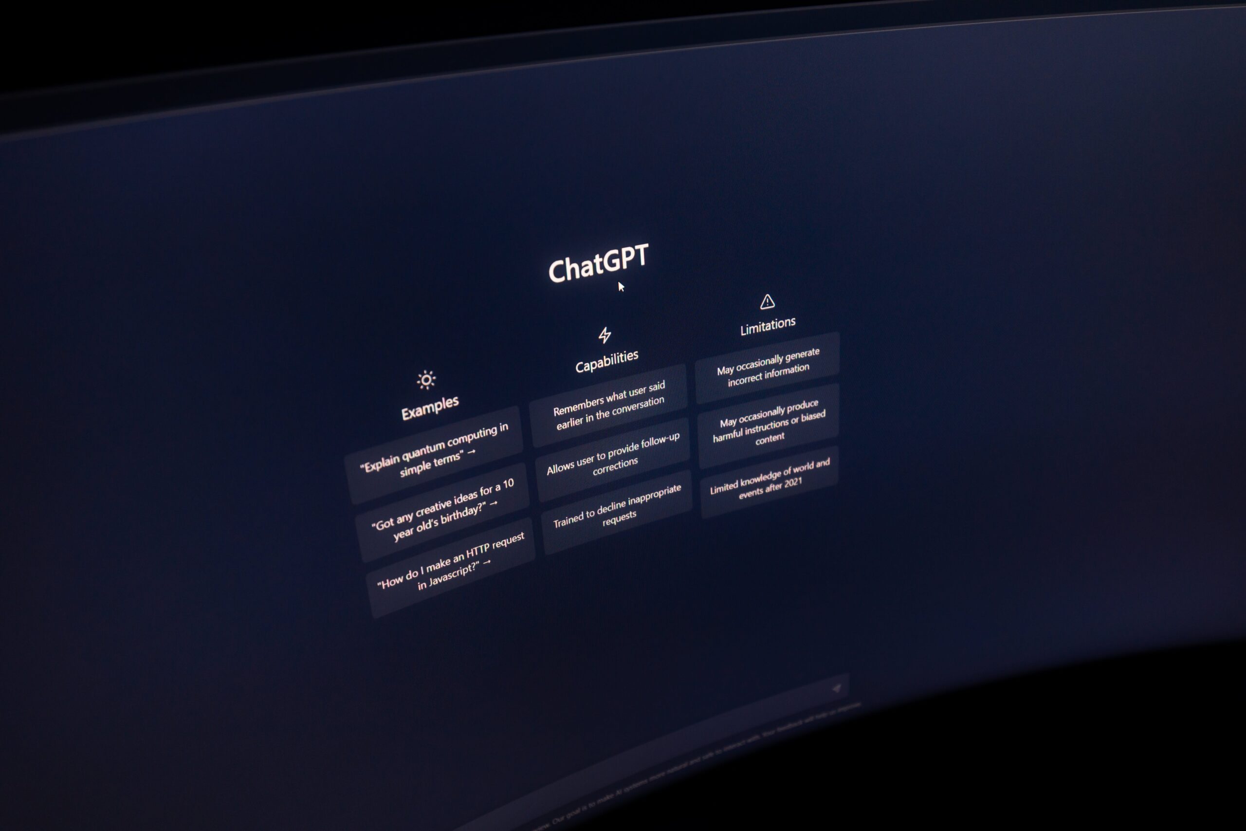 ChatGPT on Screen